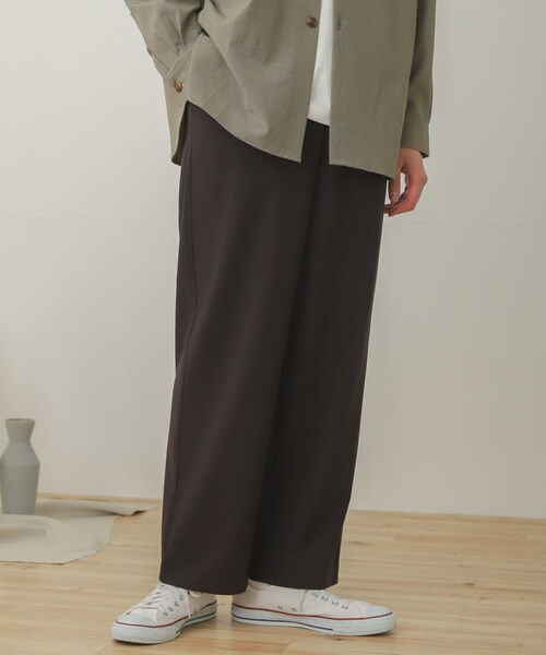 SENSE OF PLACE by URBAN RESEARCH（センスオブプレイスバイアーバンリサーチ）の「【Sサイズ/WEB・一部店舗限定】ワイドスラックス（その他・メンズ・GRAY/BROWN/BLACK/GREIGE・S/M/L）」の11枚目の写真