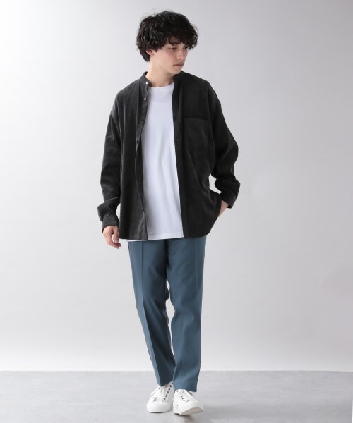 RAGEBLUE（レイジブルー）の「TRストレッチ/ナローテーパードスラックスパンツ（パンツ・ホワイト/ブラック/ベージュ/ブラウン/【WEB限定】グリーン/ブルー/【WEB限定】パープル・S/M/L）」の18枚目の写真