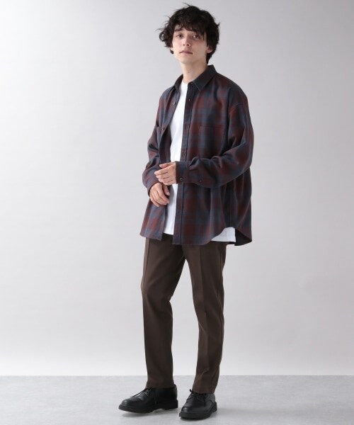 RAGEBLUE（レイジブルー）の「TRストレッチ/ナローテーパードスラックスパンツ（パンツ・ホワイト/ブラック/ベージュ/ブラウン/【WEB限定】グリーン/ブルー/【WEB限定】パープル・S/M/L）」の14枚目の写真