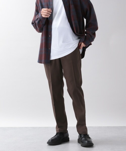 RAGEBLUE（レイジブルー）の「TRストレッチ/ナローテーパードスラックスパンツ（パンツ・ホワイト/ブラック/ベージュ/ブラウン/【WEB限定】グリーン/ブルー/【WEB限定】パープル・S/M/L）」の4枚目の写真