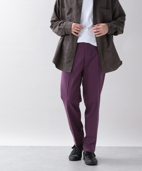 RAGEBLUE（レイジブルー）の「TRストレッチ/ナローテーパードスラックスパンツ（パンツ・ホワイト/ブラック/ベージュ/ブラウン/【WEB限定】グリーン/ブルー/【WEB限定】パープル・S/M/L）」の7枚目の写真