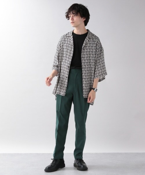 RAGEBLUE（レイジブルー）の「TRストレッチ/ナローテーパードスラックスパンツ（パンツ・ホワイト/ブラック/ベージュ/ブラウン/【WEB限定】グリーン/ブルー/【WEB限定】パープル・S/M/L）」の16枚目の写真