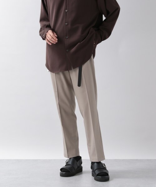 RAGEBLUE（レイジブルー）の「TRストレッチ/ナローテーパードスラックスパンツ（パンツ・ホワイト/ブラック/ベージュ/ブラウン/【WEB限定】グリーン/ブルー/【WEB限定】パープル・S/M/L）」の3枚目の写真