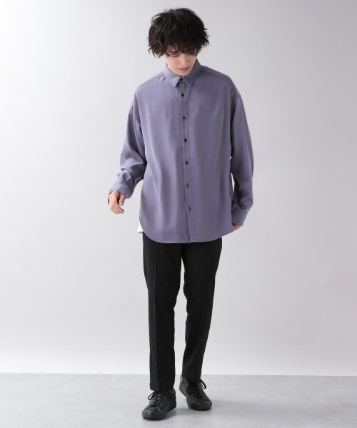 RAGEBLUE（レイジブルー）の「TRストレッチ/ナローテーパードスラックスパンツ（パンツ・ホワイト/ブラック/ベージュ/ブラウン/【WEB限定】グリーン/ブルー/【WEB限定】パープル・S/M/L）」の10枚目の写真