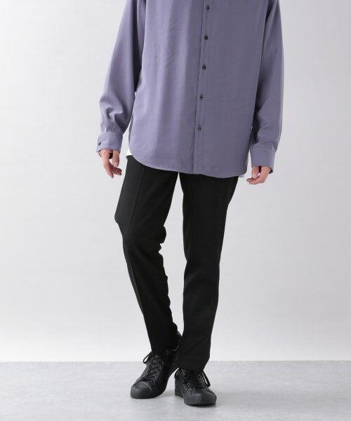 RAGEBLUE（レイジブルー）の「TRストレッチ/ナローテーパードスラックスパンツ（パンツ・ホワイト/ブラック/ベージュ/ブラウン/【WEB限定】グリーン/ブルー/【WEB限定】パープル・S/M/L）」の2枚目の写真