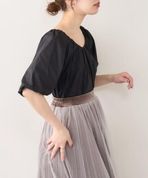 natural couture | 【WEB限定カラー有り】ボリュームスリーブ2WAYギャザーブラウス(シャツ/ブラウス)