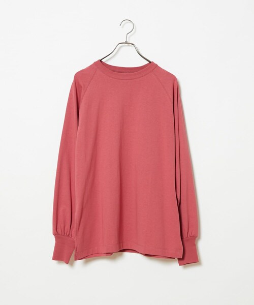 CIAOPANIC(チャオパニック)の「度詰めラグランBIGシャツ(Tシャツ/カットソー・レディース・ホワイト/ローズ/ブラウン/ブラック・F)」の3枚目の写真
