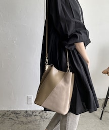 CAPRICIEUX LE'MAGE | 異素材コンビショルダー(トートバッグ)