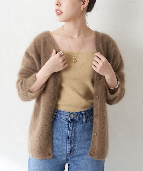 SHENERY　ラクーン3WAYニットカーディガン ラクーン3WAYニットカーディガン（ニット/セーター）｜SHENERY