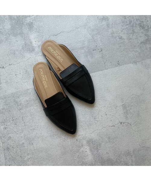 copine(コピン)の「ローファーバブーシュ(2size)(ローファー・レディース・ブラック・Mサイズ(23.5-24.0cm)/Lサイズ(24.0-24.5cm))」の1枚目の写真