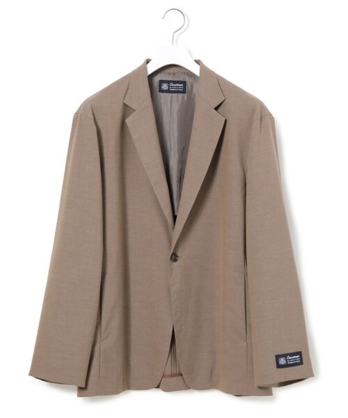 ADAM ET ROPE'（アダムエロペ）の「【Carreman】ルーズ カーディガン ジャケット/ストレッチ性/シーズンレス/セットアップ対応（ジャケット/アウター・メンズ・グレー/キャメル系/ブラック・S/L/M）」の3枚目の写真