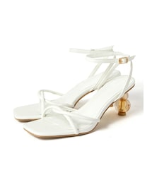 GRL | クリアダブルボールヒールクロスストラップサンダル(サンダル)