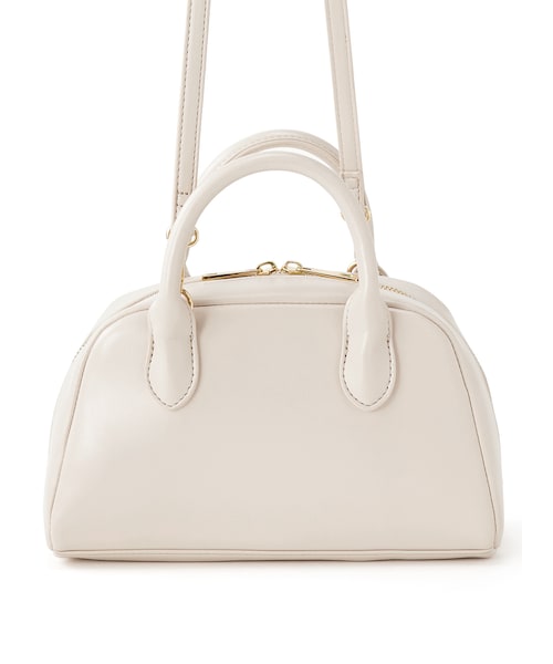 GRL（グレイル）の「2Wayレザーショルダーバッグ（ショルダーバッグ・レディース・ボルドー/アイボリー/ブラウン/ブラック/ベージュ/グレージュ・F）」の2枚目の写真