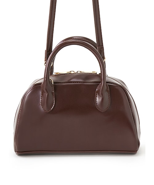 GRL（グレイル）の「2Wayレザーショルダーバッグ（ショルダーバッグ・レディース・ボルドー/アイボリー/ブラウン/ブラック/ベージュ/グレージュ・F）」の4枚目の写真