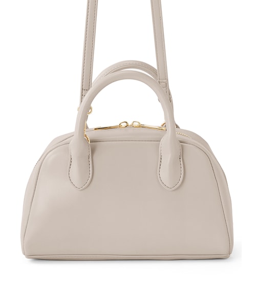 美品✨イルビゾンテ 2way ワンショルダーバッグ レザー グレージュ IL BISONTE 2way ショルダーバッグ グレージュ - メルカリ