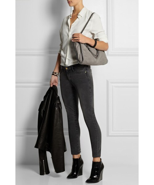 STELLA McCARTNEY（ステラマッカートニー）の「Stella McCartney Falabella faux brushed-leather shoulder bag（クラッチバッグ・レディース・Gray）」の2枚目の写真