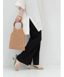 AMERICAN HOLIC | 裾スリットリブパンツ(パンツ)