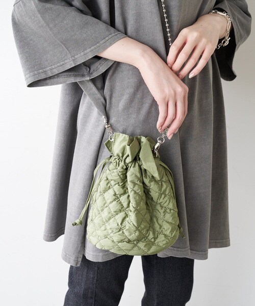 Ciaopanic Typy チャオパニックティピー チャオパニックティピー の キルティング巾着ショルダー ショルダーバッグ Wear