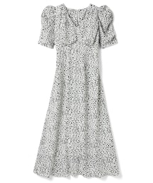 GRL | ニュアンス柄Vネックバックレースアップワンピース(ワンピース)