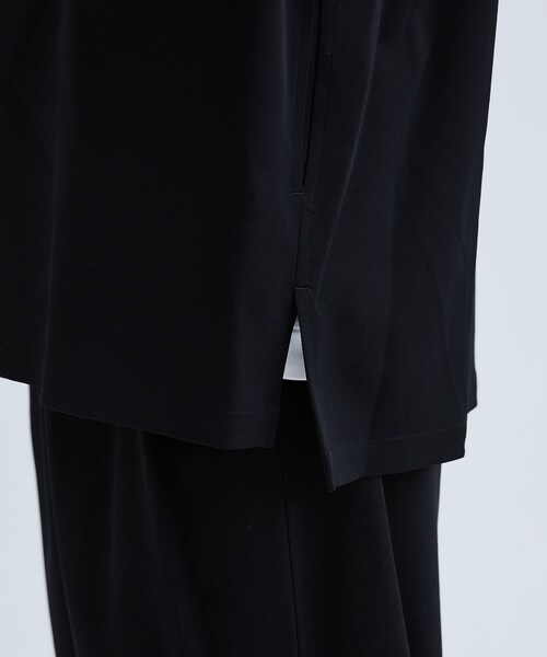 08sircus(ゼロエイトサーカス)の「Viscose wool long shirt jacket(その他・メンズ・BLACK・4/5)」の10枚目の写真