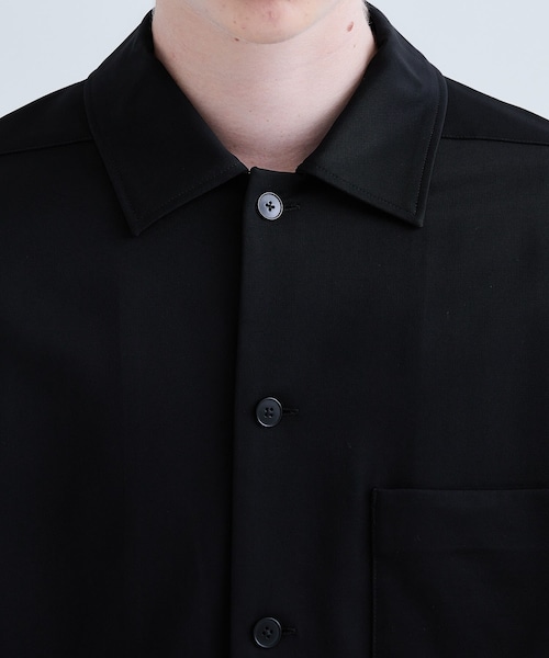 08sircus(ゼロエイトサーカス)の「Viscose wool long shirt jacket(その他・メンズ・BLACK・4/5)」の7枚目の写真