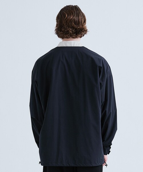 08sircus(ゼロエイトサーカス)の「Taffeta collarless jacket (water repellent)(その他・メンズ・BLACK)」の6枚目の写真