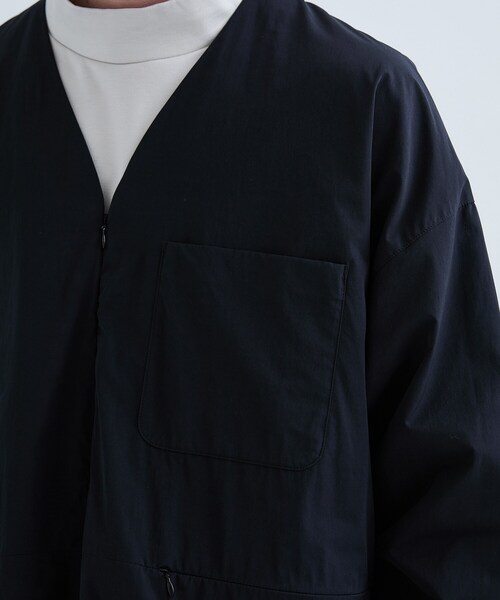 08sircus(ゼロエイトサーカス)の「Taffeta collarless jacket (water repellent)(その他・メンズ・BLACK)」の8枚目の写真
