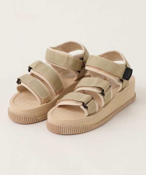 OUTLET(アウトレット)の「厚底スポーツサンダル(シューズ・レディース・黒/ベージュ/キャメル・S/M/L)」の19枚目の写真