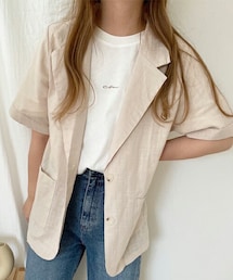 chocomee | リネンライトジャケット(その他アウター)