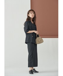 N WITH. | ジャケット×ジャンスカセットアップ9月中旬(ジャンパースカート)