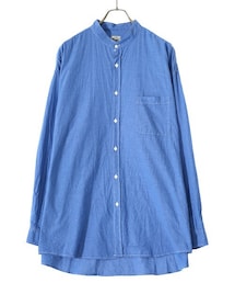 GOLD | VAT DYE CHAMBRAY BAND COLLAR L/S SHIRT(シャツ/ブラウス)