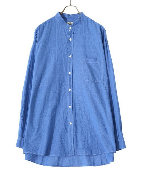 GOLD（ゴールド）の「VAT DYE CHAMBRAY BAND COLLAR L/S SHIRT（シャツ
