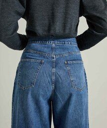訳有☆ ジョンローレンスサリバン　ウォッシュドデニムワイドパンツ Washed denim super wide pants