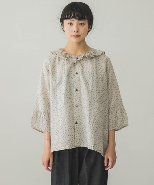 Vlas Blomme（ヴラスブラム）の「Vlas Blomme タックギャザーセーラー 