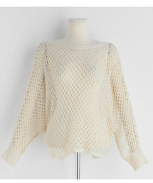DHOLIC | ネットドルマンニット(ニット/セーター)