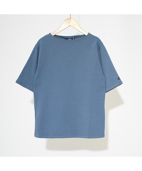 SAINT JAMES（セントジェームス）の「ST.JAMES [セントジェームス] ライトウェイトウエッソン半袖Tシャツ（シャツ/ブラウス・レディース・ベージュ/ブルー/グリーン/ブラック・3/1）」の4枚目の写真