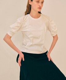 STUDIOUS | トリコットボリュームスリーブハーフTEE(Tシャツ/カットソー)