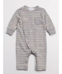 HAKKA BABY（ハッカベビー）の「[ベビー]HAKKAロゴプリントミニ裏毛長袖カバーオール（財布/小物・キッズ）」