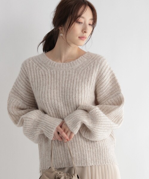 Andemiu（アンデミュウ）の「カタアゼニット（トップス・レディース・ブラウン50/アイボリー52/ブルー80・F）」の17枚目の写真