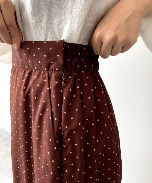studio CLIP（スタディオクリップ）の「ドットマーメイドスカート（スカート・ブラック/ブラウン・F）」の11枚目の写真