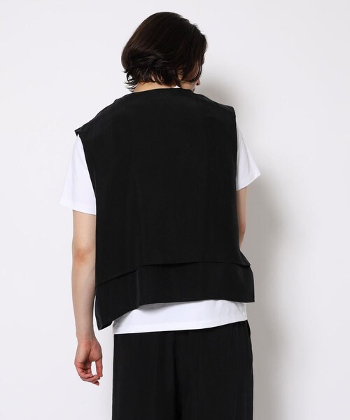 URU(ウル)の「URU/ウル/CUPRO VEST(トップス・メンズ・BLACK・2)」の3枚目の写真