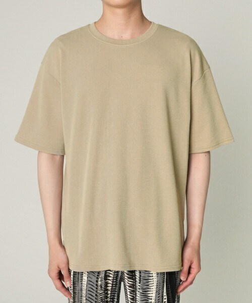 D'MENS by DHOLIC（ディーメンズ）の「ラウンドクルーネックハーフスリーブTシャツ（Tシャツ/カットソー・メンズ・ホワイト/ベージュ/ブラック・M/L）」の3枚目の写真