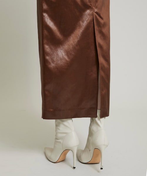 CINOH(チノ)の「サテンタイトスカート 21WSK002(その他・レディース・BROWN・34/36)」の11枚目の写真