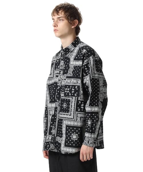 SOPHNET.（ソフネット）の「STAR ELBOW PATCHED BAGGY B. D SHIRT 