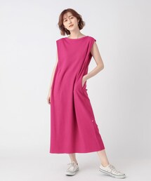 RIVE DROITE | 【心地良い着心地】ポリエステルコットンワッフルショルダータックワンピース(ワンピース)