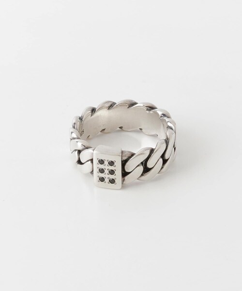 TOM WOOD CHAIN RING THICK SPINEL