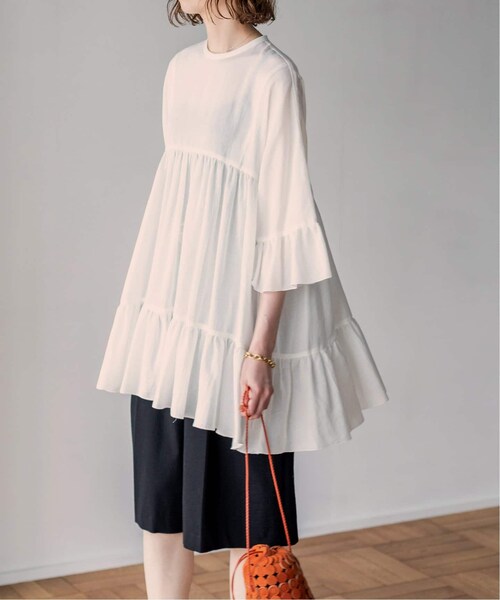 美品IENA イエナ enricaエンリカふんわりフリルティアードブラウス♪ 美品IENA イエナ enricaエンリカふんわりフリルティアードブラウス♪