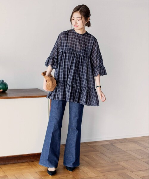 美品IENA イエナ enricaエンリカふんわりフリルティアードブラウス♪ 美品IENA イエナ enricaエンリカふんわりフリルティアード