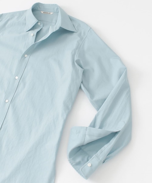 AURALEE(オーラリー)の「AURALEE WASHED FINX TWILL SHIRTS(その他・レディース・LIGHT BLUE/IVORY・1)」の5枚目の写真