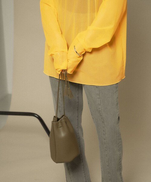 KBF(ケイビーエフ)の「カガリステッチ巾着BAG(その他・レディース・BLACK/BEIGE/KHAKI・one)」の9枚目の写真
